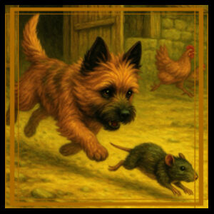 Callum the Cairn Terrier - Barnyard Pursuit  - Cushion cover Design