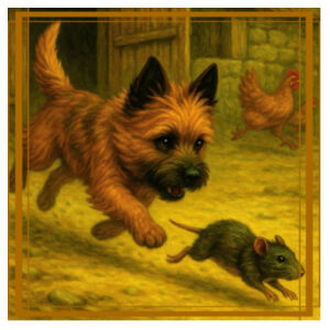 Callum the Cairn Terrier - Barnyard Pursuit  - Can Cooler Wrap Design