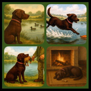 Lyla the Labrador - From Field to Fireside - Inner Coloured Mug Design