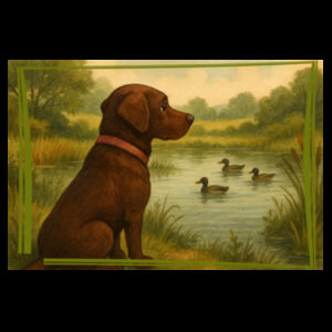 Lyla the Labrador - Lakeside Daydream - Cushion cover Design