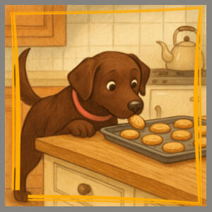 Lyla the Labrador - Cookie Thief Chronicles  - Travel Mug Design