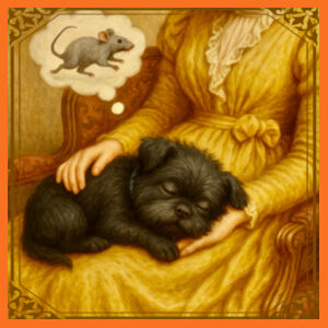 Arlo the Affenpinscher  - Soft Slumber, Busy Mind - Inner Coloured Mug Design
