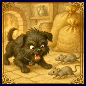 Arlo the Affenpinscher - The Little Ratter  - Apron Design