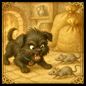 Arlo the Affenpinscher - The Little Ratter - Inner Coloured Mug Design