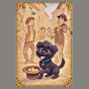 Arlo the Affenpinscher - Street Performer’s Helper  - Travel Mug Design