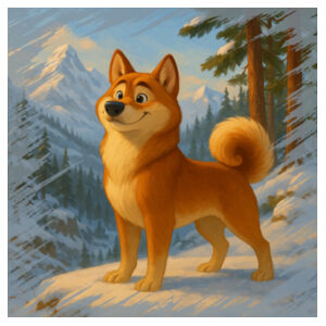 Snowland Sentinel  - White Tea Towel Design