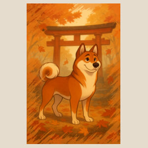 Autumn Pathway - Natural Tea Towel Design