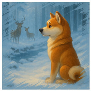 Winter Stillness – Akio the Akita - Mug Design