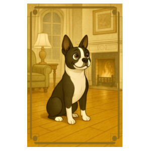 Fireside Poise  - Coaster - Square Hardboard Design