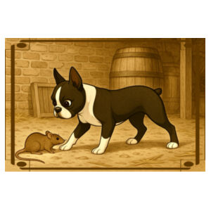 Barnyard Encounter  - Coaster - Square Hardboard Design