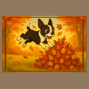 Leaf Pile Leap - Thread Project Womens Diva Tee Design