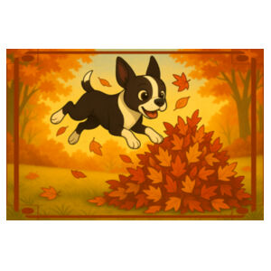 Leaf Pile Leap - Mug Design