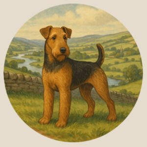 King of Terriers - Natural Tea Towel Design