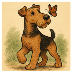 Curious Charm - White Tea Towel Design