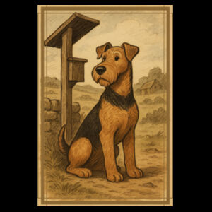 Farmstead Watch - Black Tea Towel Design