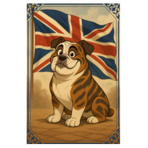 Union Jack Sentinel  - White Tea Towel Design