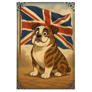 Union Jack Sentinel - Frosted Glass Beer Mug Design