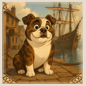 Harbourside Companion  - Natural Tea Towel Design