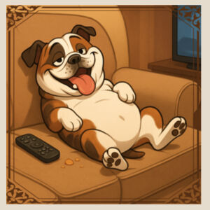 Couch King - Natural Tea Towel Design