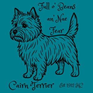 Full o’ Beans an’ Nae Fear – Cairn Terrier - Thread Project Womens Diva Tee Design