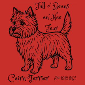 Full o’ Beans an’ Nae Fear – Cairn Terrier - AS Colour Kids Supply Hoodie Design
