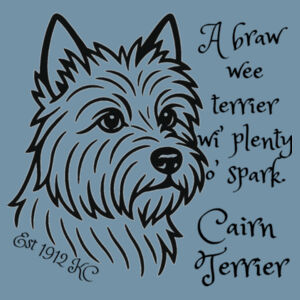 A Braw Wee Terrier – Cairn Terrier - AS Colour Denim Carrie Tote Design