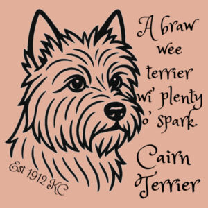A Braw Wee Terrier – Cairn Terrier - AS Colour Womens Premium Hood Design