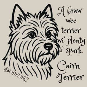 A Braw Wee Terrier – Cairn Terrier - Thread Project Unisex Epic Tee Design