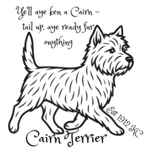 Ready Fur Onything – Cairn Terrier - Round Key Ring Design