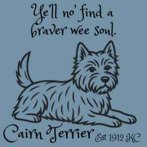 Braver Wee Soul – Cairn Terrier - AS Colour Denim Carrie Tote Design