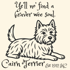 Braver Wee Soul – Cairn Terrier - AS Colour Shoulder Tote Design