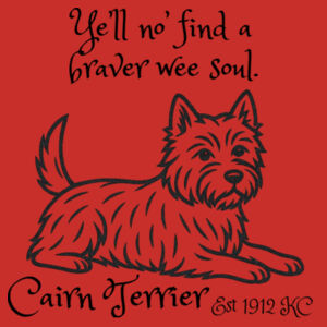 Braver Wee Soul – Cairn Terrier - AS Colour Kids Supply Hoodie Design