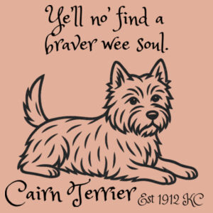 Braver Wee Soul – Cairn Terrier - AS Colour Womens Premium Hood Design