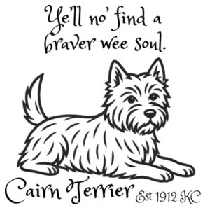 Braver Wee Soul – Cairn Terrier - White Tea Towel Design