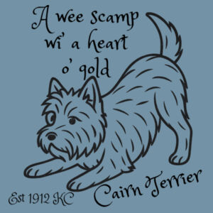 A Heart o’ Gold – Cairn Terrier - AS Colour Denim Carrie Tote Design