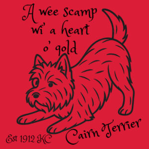 A Heart o’ Gold – Cairn Terrier - Thread Project Womens Diva Tee Design