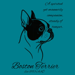 A Spirited Companion – Boston Terrier - Thread Project Womens Diva Tee Design