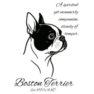 A Spirited Companion – Boston Terrier - Cheese Board Design
