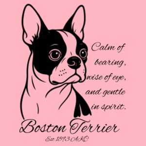 Calm of Bearing – Boston Terrier - AS Colour Kids Supply Hoodie Design