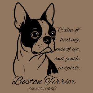 Calm of Bearing – Boston Terrier - Thread Project Womens Diva Tee Design