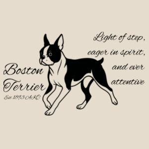 Light of Step – Boston Terrier - Super Tote Bag - Thread Project Design