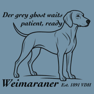 The Grey Ghost Waits – Weimaraner - AS Colour Denim Carrie Tote Design