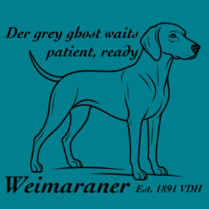 The Grey Ghost Waits – Weimaraner - Thread Project Womens Diva Tee Design