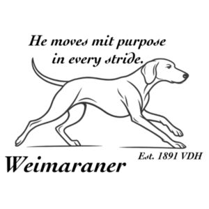 Purpose in Every Stride – Weimaraner - Cushion cover Design