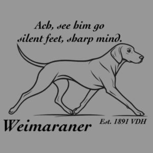 Silent Feet, Sharp Mind – Weimaraner - Thread Project Youth Epic Tee Design