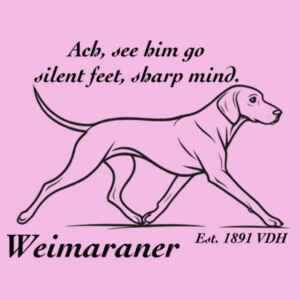 Silent Feet, Sharp Mind – Weimaraner - Thread Project Kids Epic Tee Design