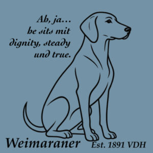 Dignity in Stillness – Weimaraner - AS Colour Denim Carrie Tote Design
