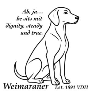 Dignity in Stillness – Weimaraner - Stainless Bottle Design