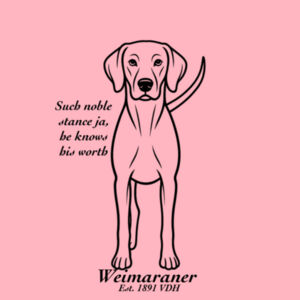 Noble Stance – Weimaraner - AS Colour Kids Supply Hoodie Design