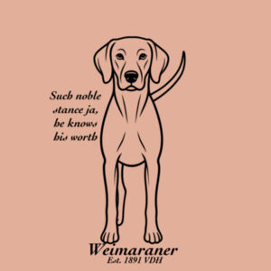 Noble Stance – Weimaraner - AS Colour Womens Premium Hood Design